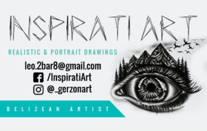Inspirati Art Business Cards design portfolio item one