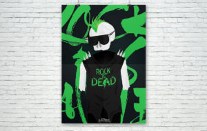 Rock Is Dead Poster design portfolio item