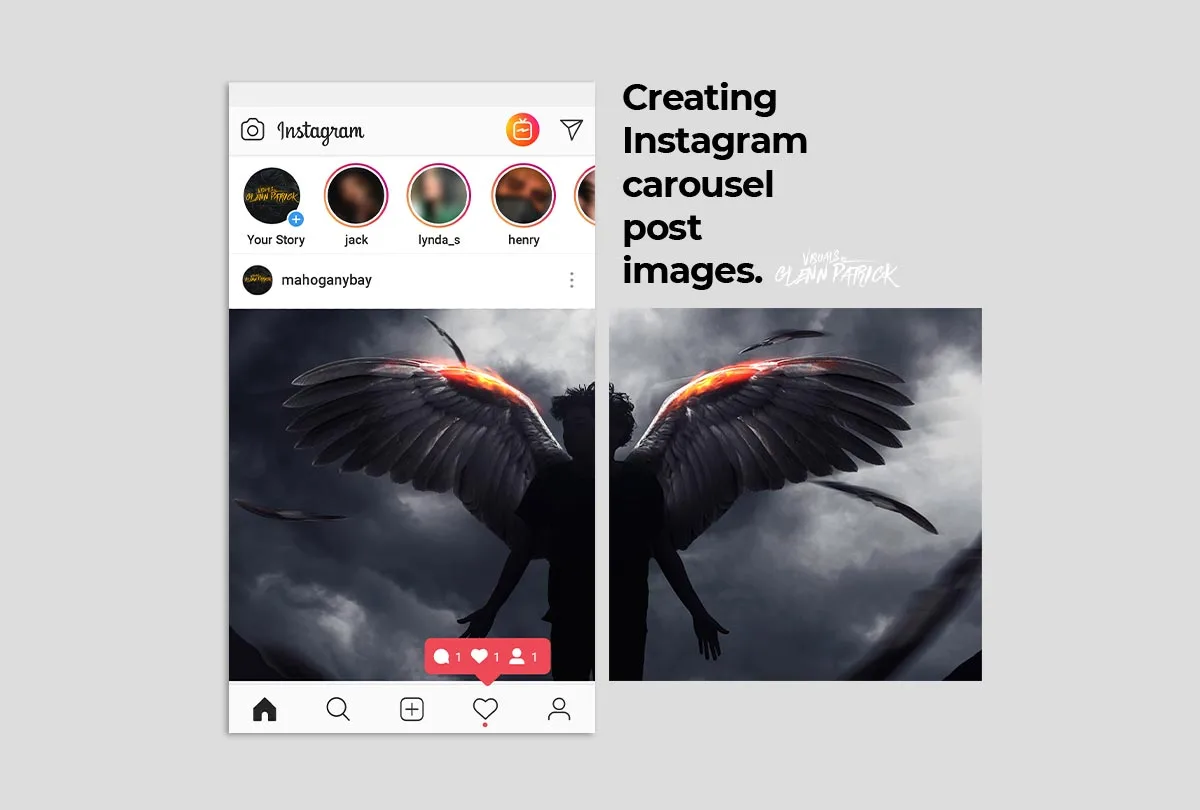 Making a Seamless Carousel Post on Instagram – Part one