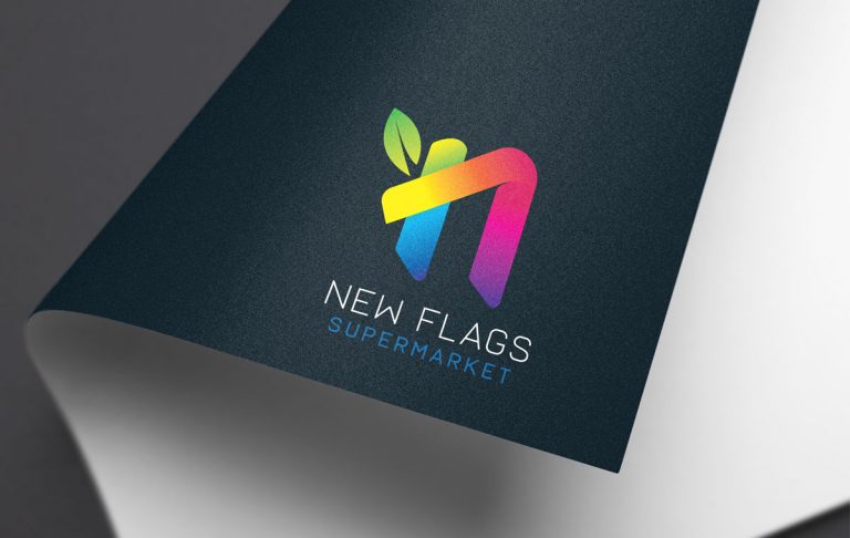 New Flags Supermarket Logo and T-Shirt