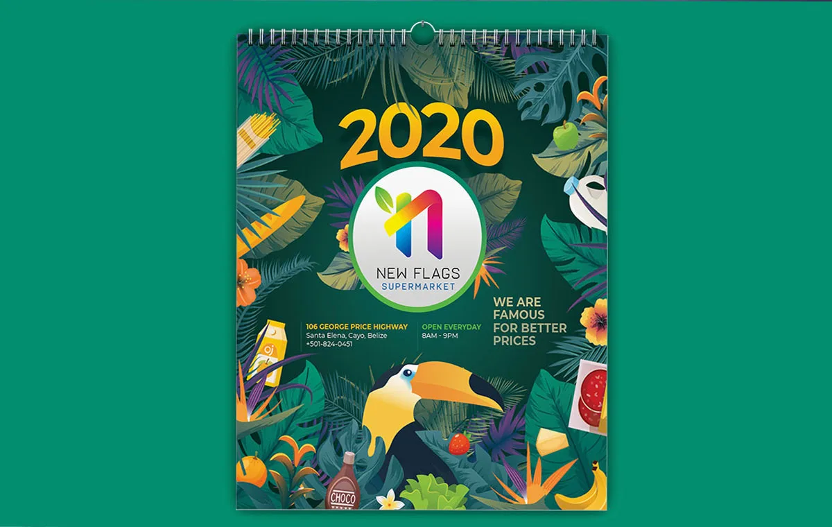 New Flags Supermarket Calendar